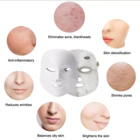 LED 7 Color Light Therapy Mask Facial Skin Care Mask Skin Rejuvenation Home Face Lifting Whining Beauty Device Face Skin Treatment LED 7 Color Light Therapy Mask Facial Skin Care Mask Skin Rejuvenation Home Face Lifting Whining Beauty Device Face Skin Treatment